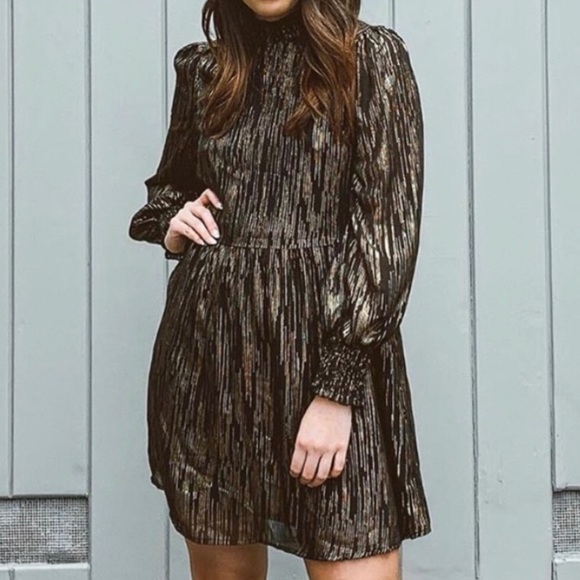 SHEIN Black / Gold Dress! - Picture 2 of 8